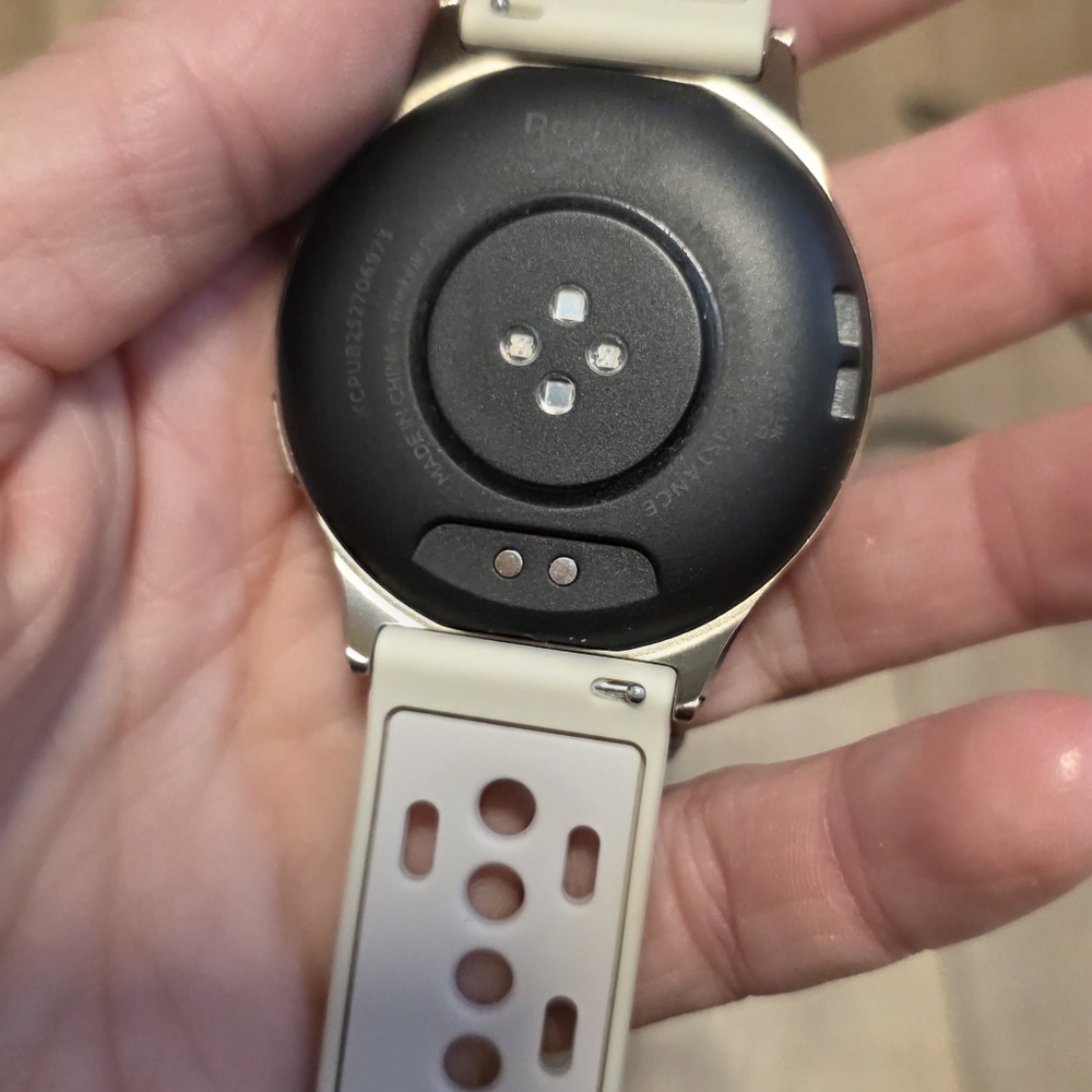 Reebok ($150) Fitness Smartwatch Beige Perforated Sport Band - Picture 4 of 6